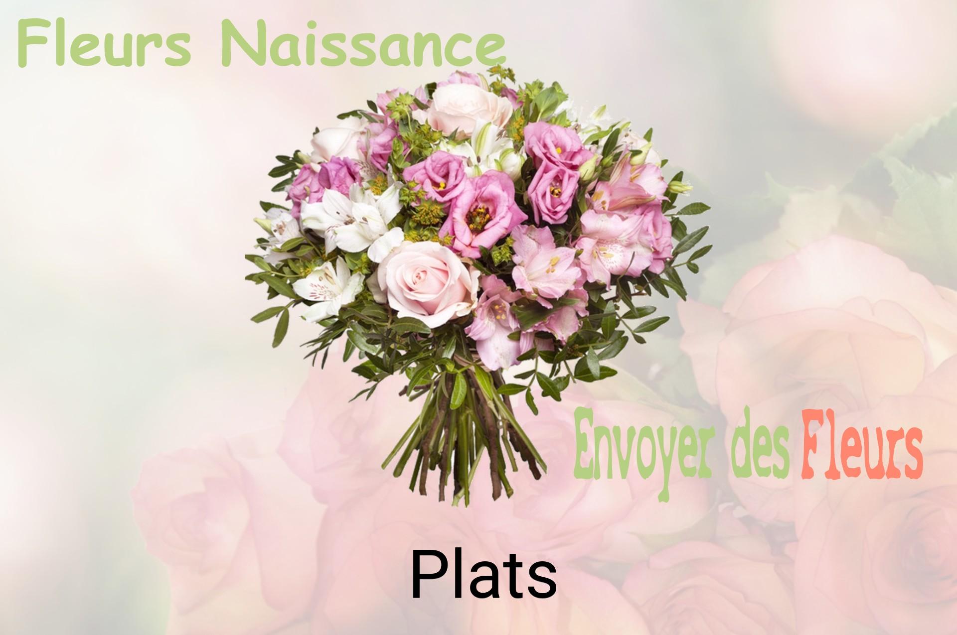 Bouquet de fleurs de naissance livré à Plats
