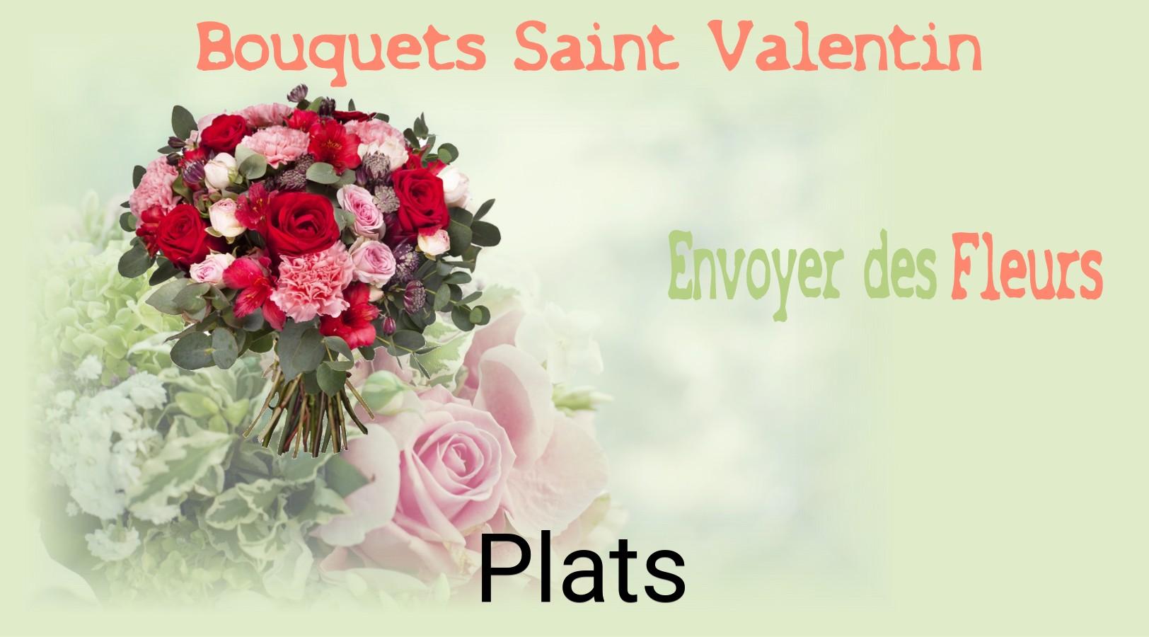 Roses de Saint-Valentin livrées à Plats